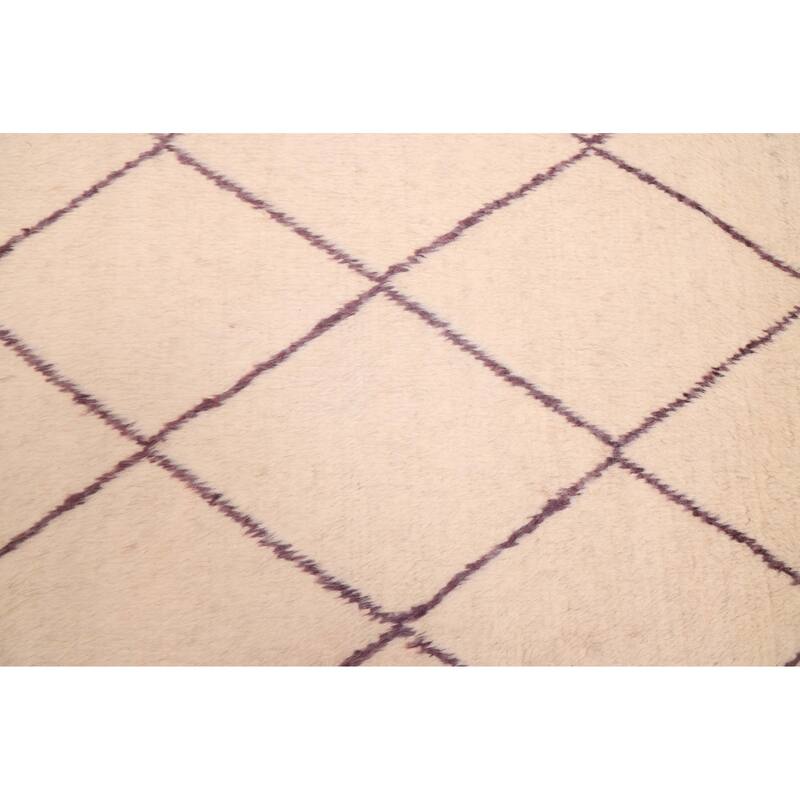 ECARPETGALLERY Hand-knotted Pak Finest Marrakesh Cream Wool Rug - 4'11 x 6'6