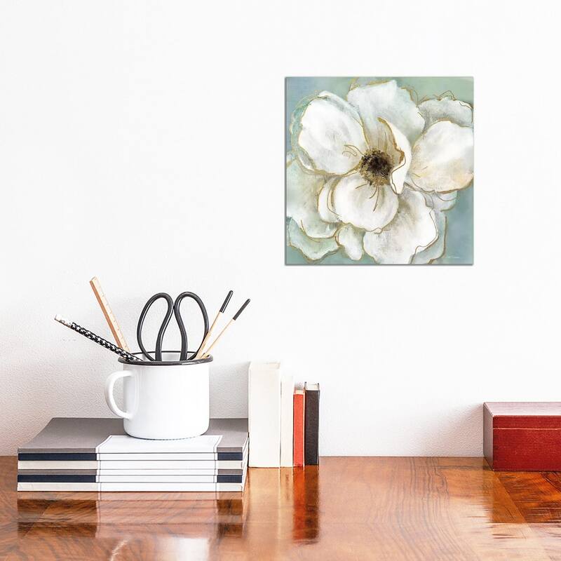 iCanvas "Soft Teal Splendor II" by Carol Robinson Canvas Print - 12x12x0.75