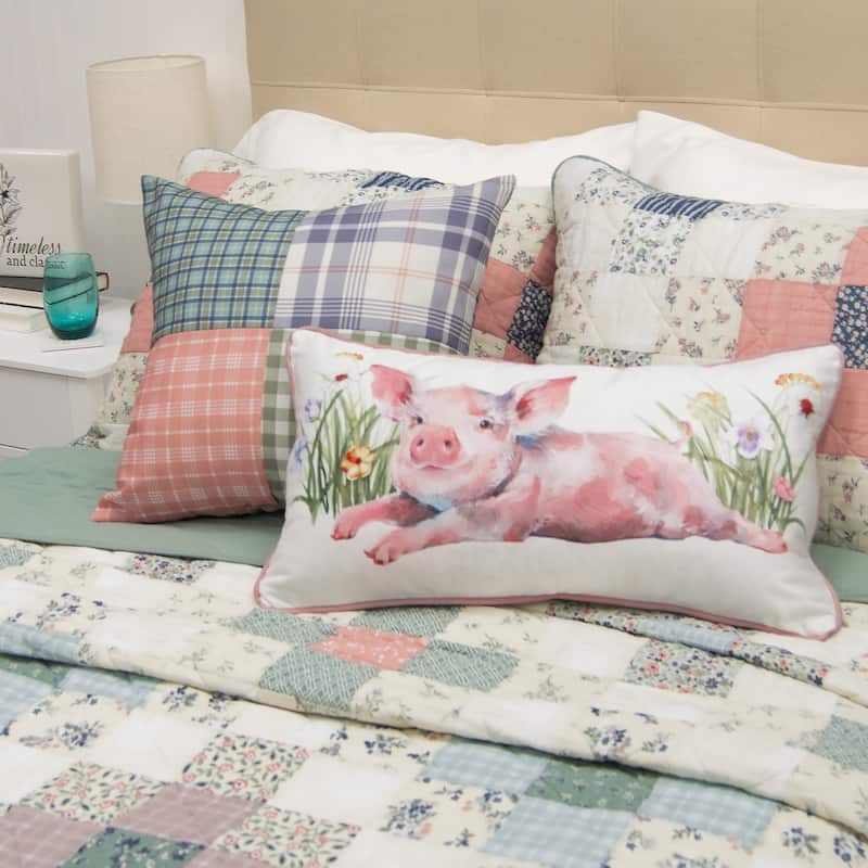 Donna Sharp April Patch 2PC Polyester Decorative Pillow Set