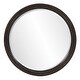 preview thumbnail 2 of 5, Allan Andrews Round Wall & Vanity Mirror with Black Braided Frame - 32"D