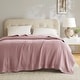 preview thumbnail 15 of 30, Madison Park Egyptian Cotton Solid Blanket Full/Queen - Rose
