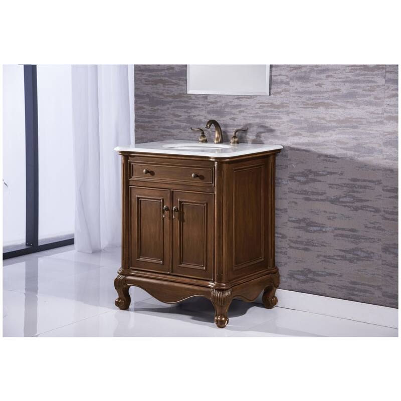 Elegant Lighting VF-1032-VW Berkshire 30" Free Standing Single Basin