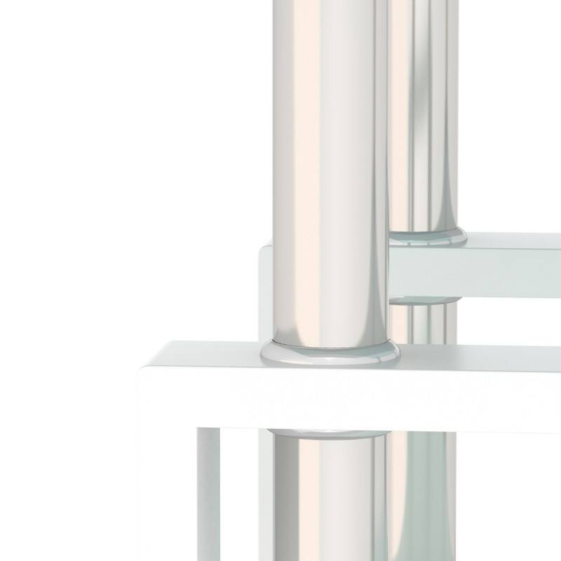 Set of 2, Modern Tempered Glass Tea Table Coffee Table End Table, Square Table for Living Room