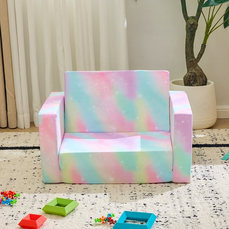 1-Piece Full Sponge Kids Single Folding Sofa Bed Kids Sofa