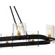 preview thumbnail 6 of 6, Gloucester 8-Light Matte Black Linear Chandelier