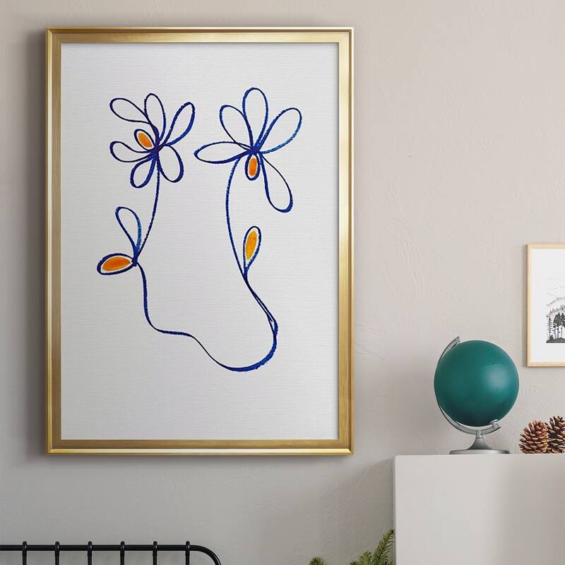 Wobbly Blooms IV Premium Framed Print Ready to Hang Bed Bath