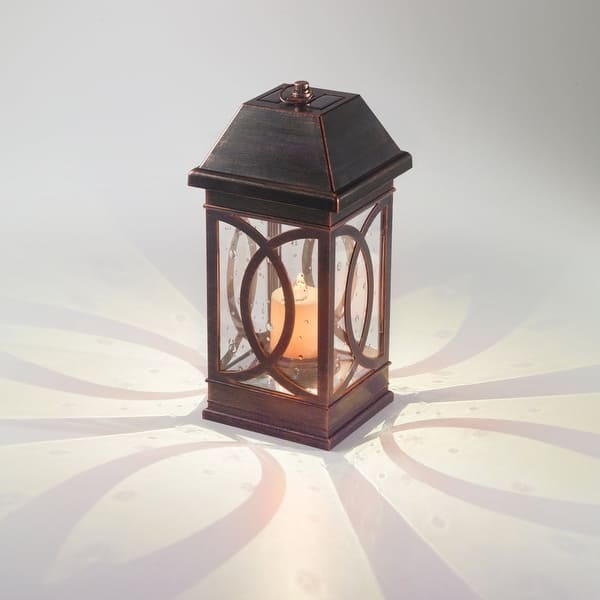 slide 2 of 6, San Vicente II Solar Lantern -Antique Bronze (4/cs) Bronze