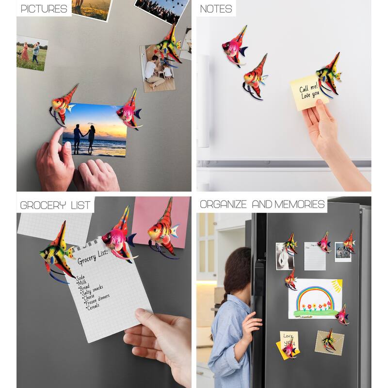 CoTa Global Angelfish Refrigerator Bobble Magnets Set of 3