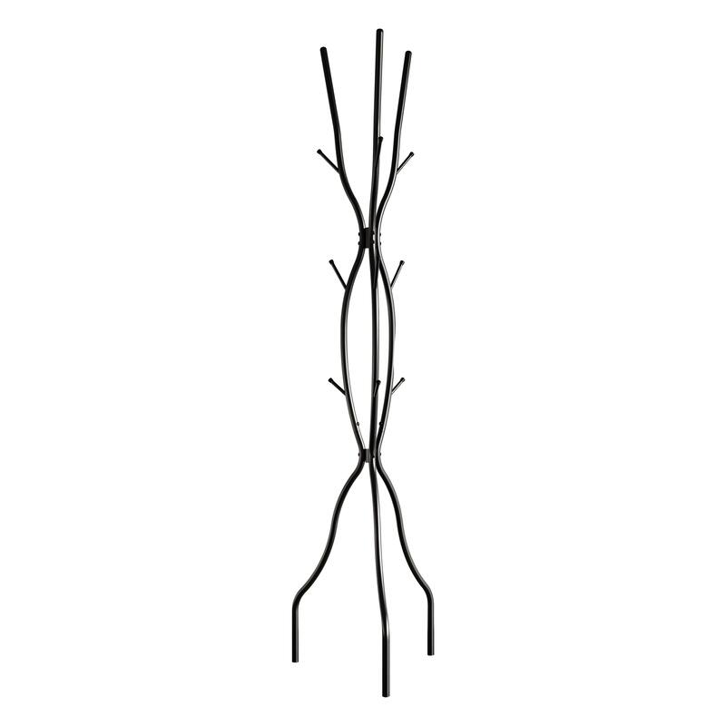 CraftPorch Modern Freestanding Metal Coat Rack - N/A - Black