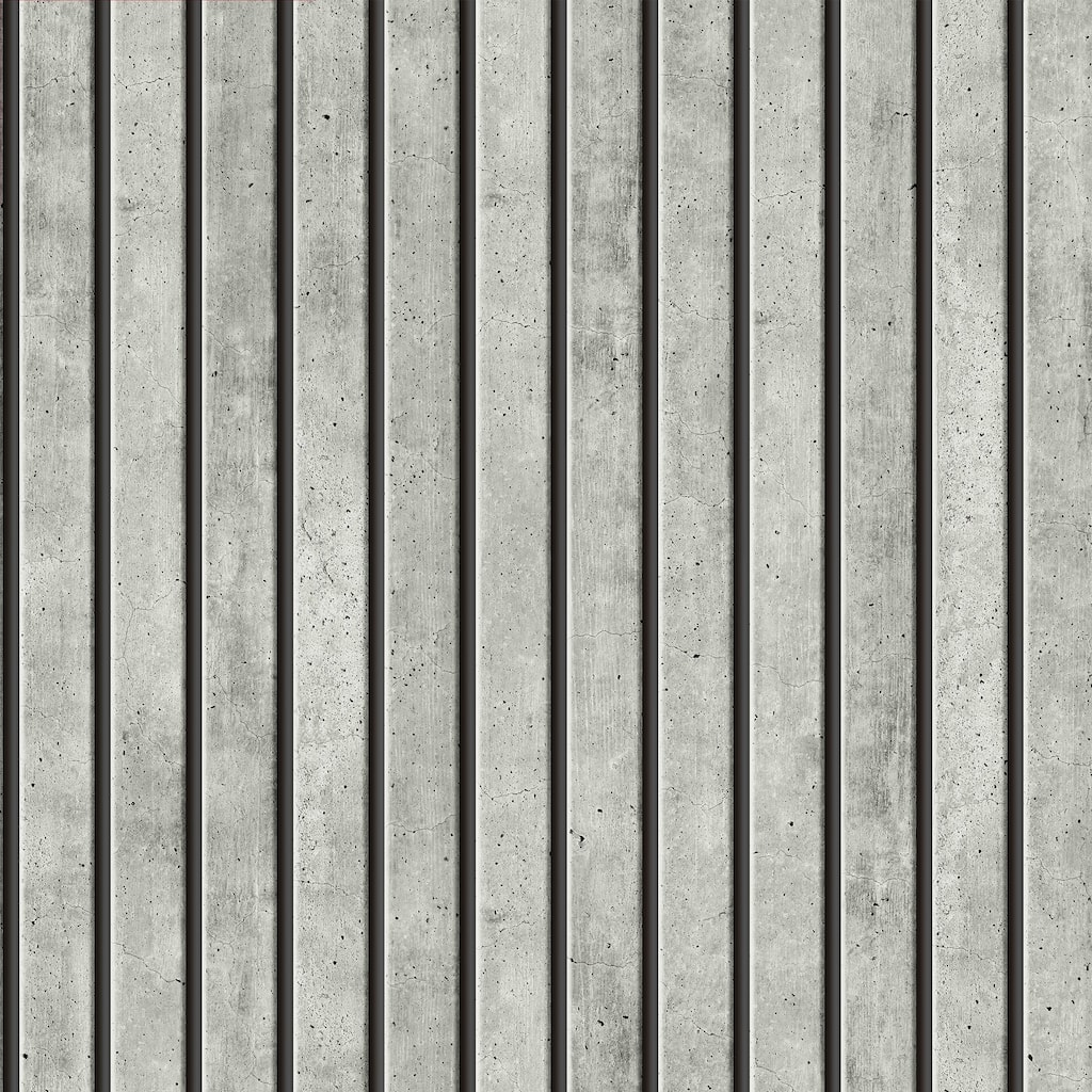 Transform Concrete Slats Grey Peel & Stick Wallpaper