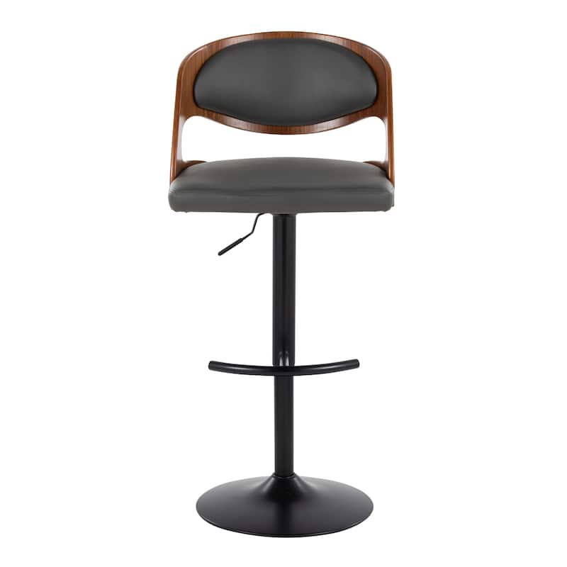 Carson Carrington Visby Adjustable Bar Stool with Rounded T Footrest (Set of 2)