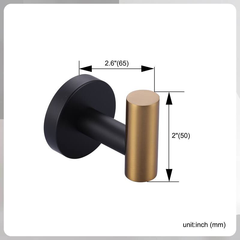 WOWOW 6-Piece Bath Hardware Set with Mounting Hardware