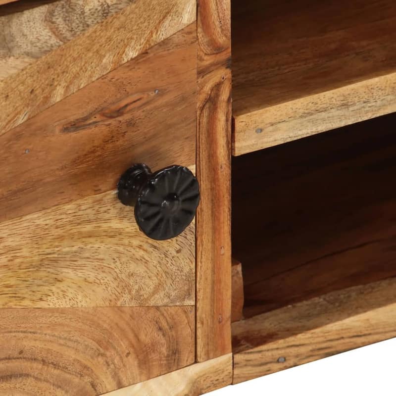 vidaXL TV Stand 57.1"x13.8"x13.8" Solid Wood Acacia - 57.1" x 13.8" x 13.8"