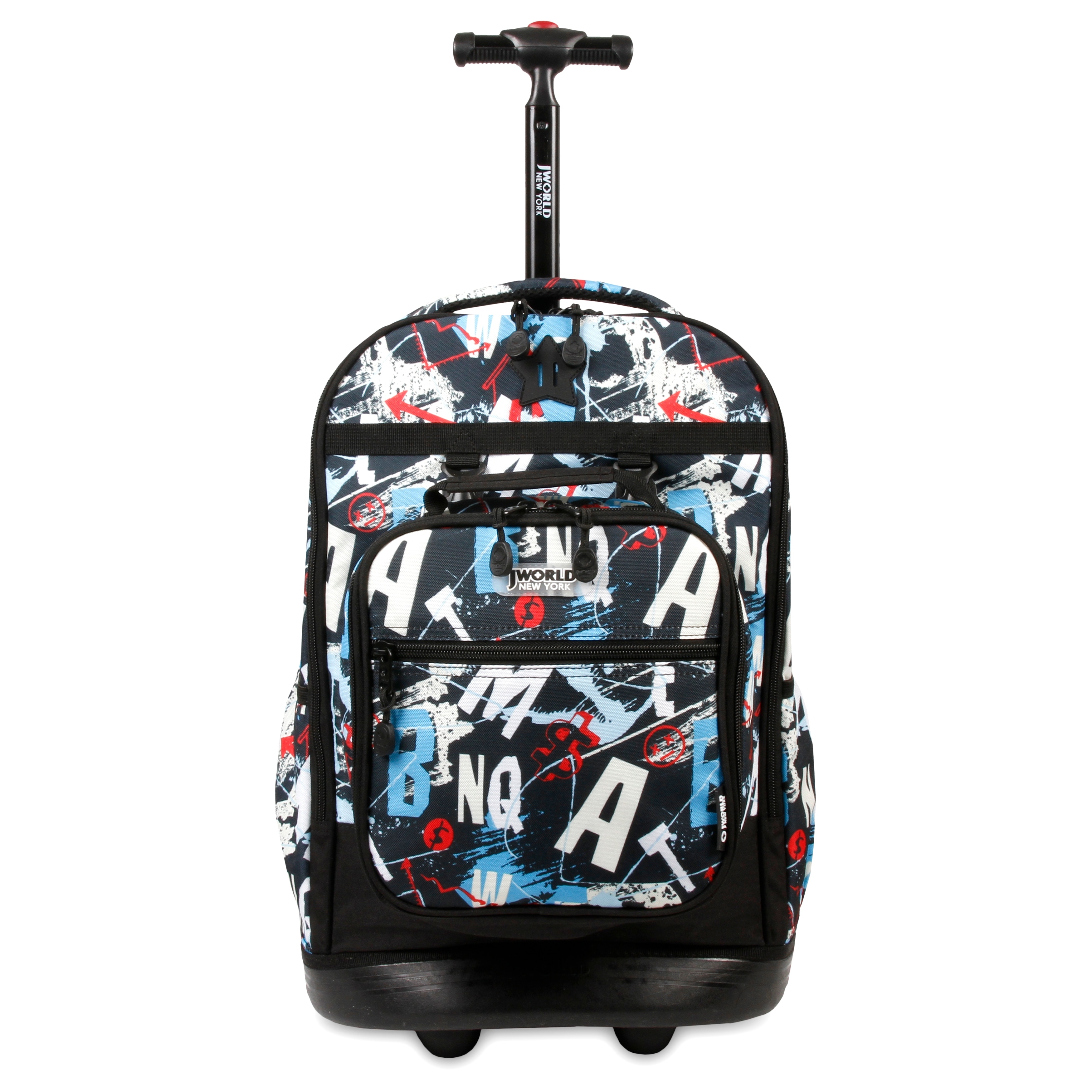 J World New York Duo 18 Inch Kids Rolling Backpack With Free Lunch Bag Overstock