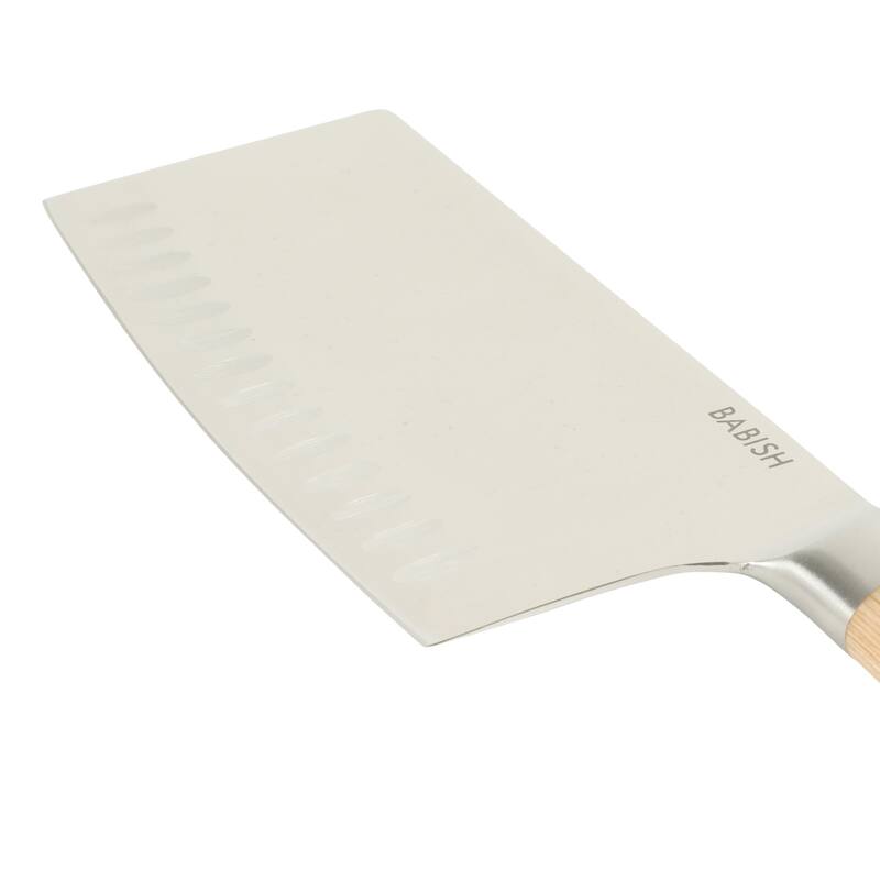 Babish High Carbon 1.4116 German Steel Full Tang 6.5-Inch Forged Cleaver Knife - for Heavy-Duty Chopping and Slicing