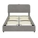 preview thumbnail 37 of 35, Upholstered Queen Hydraulic Storage Bed with RGB LED Light - Elegant Green Velvet Design