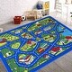 preview thumbnail 1 of 10, HR Kids Rugs City map Educational Non-Slip Play mat for School Daycare Nursery 3' x 5'
