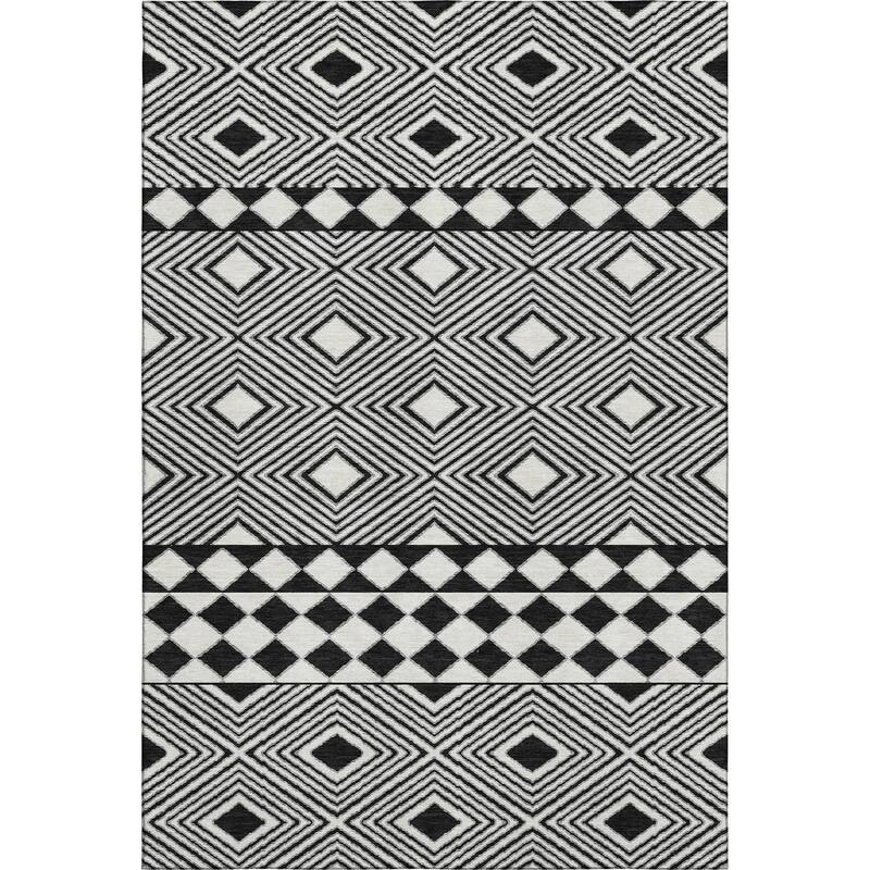 Premium Washable Super Soft Geo Prints Mayfield Rug