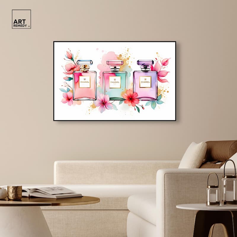 Trio of Fragrance Canvas by Art Remedy