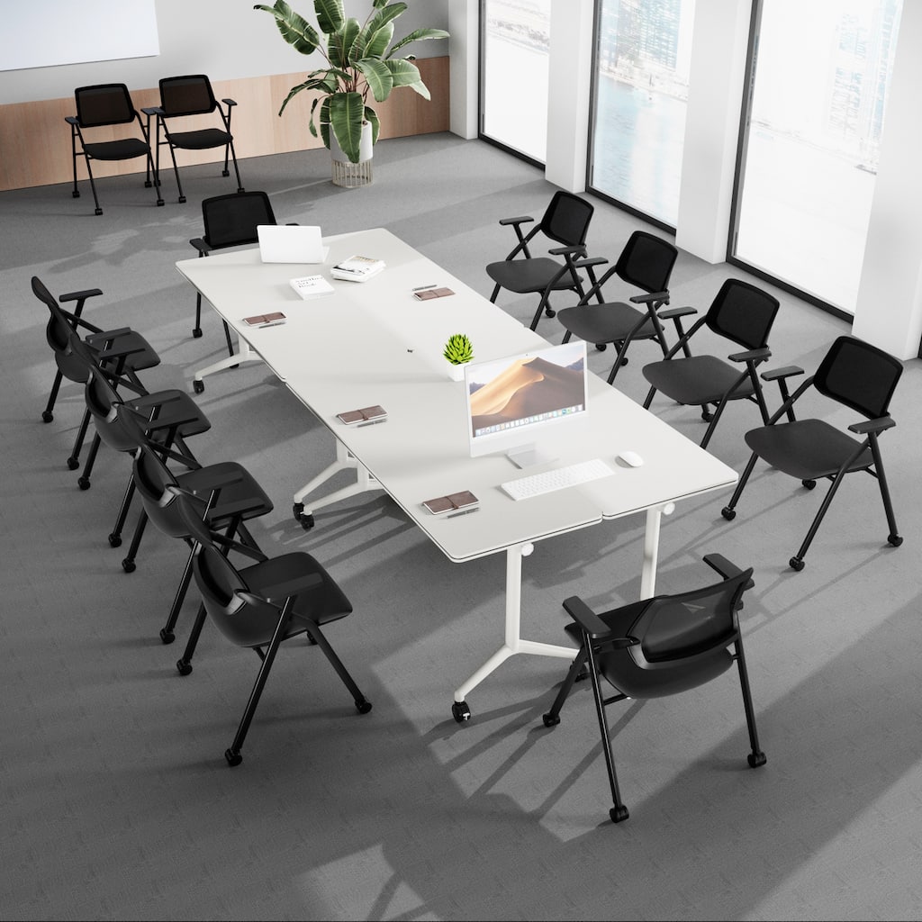 63'' Flip-top Office Confrence Table Set with Chair
