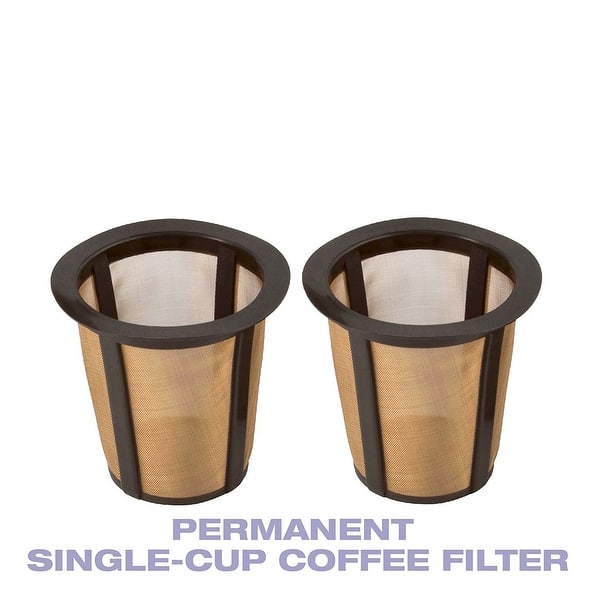  GoldTone Reusable 8-12 Cup Basket Filter fits Black & Decker  Coffee Machines and Brewers. Replaces your Black+Decker Reusable Coffee  Filter and Permanent Black & Decker Coffee Basket Filter (2 Pack): Home