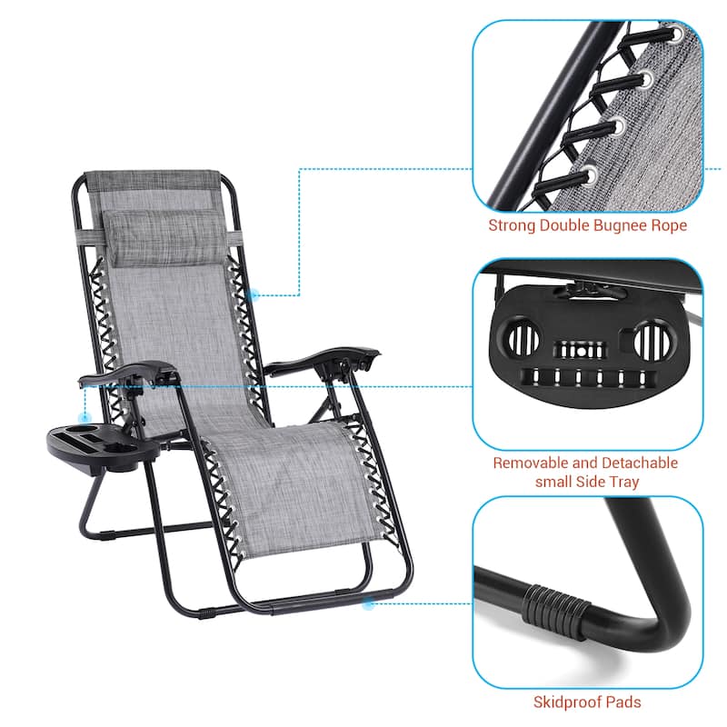 LIVOOSUN Zero Gravity Patio Chairs (Set of 2)