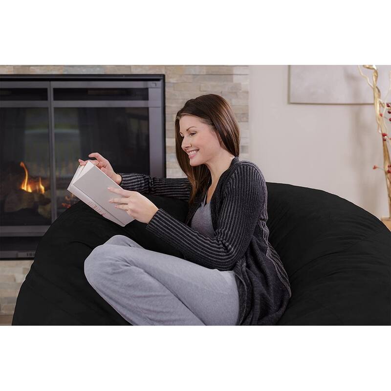 Bean Bag Chair 5-foot Memory Foam Removable Cover Bean Bags