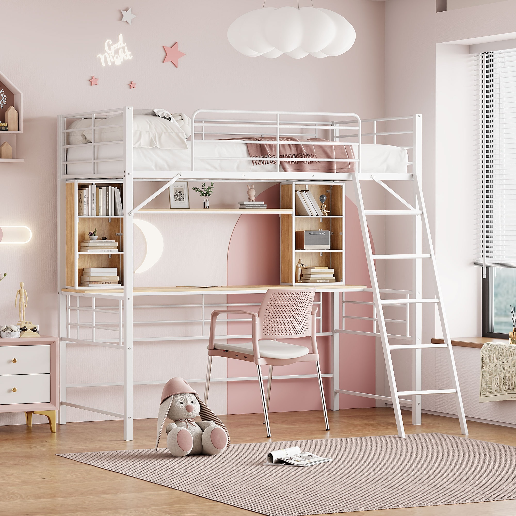 Twin xl loft bed for adults cheap