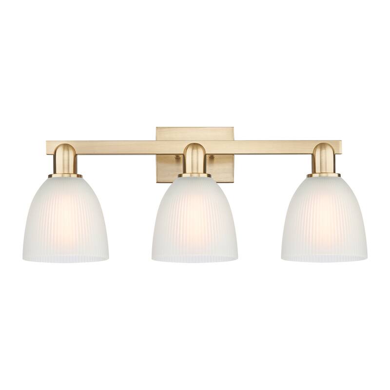 Innovations Lighting 716-3W-11-25 Castile Vanity Castile 3 Light 25" - Champagne Bronze / White