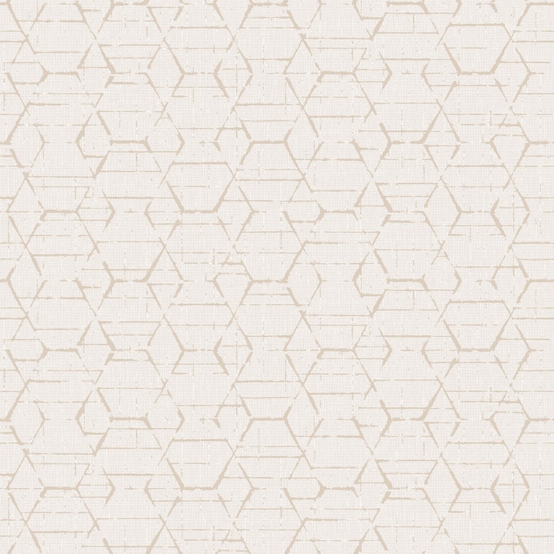 Galerie Wallcoverings Atmosphere Geometric Hextex Non-woven Matte Wallpaper Roll - 33 feet x 21 inches - Tan