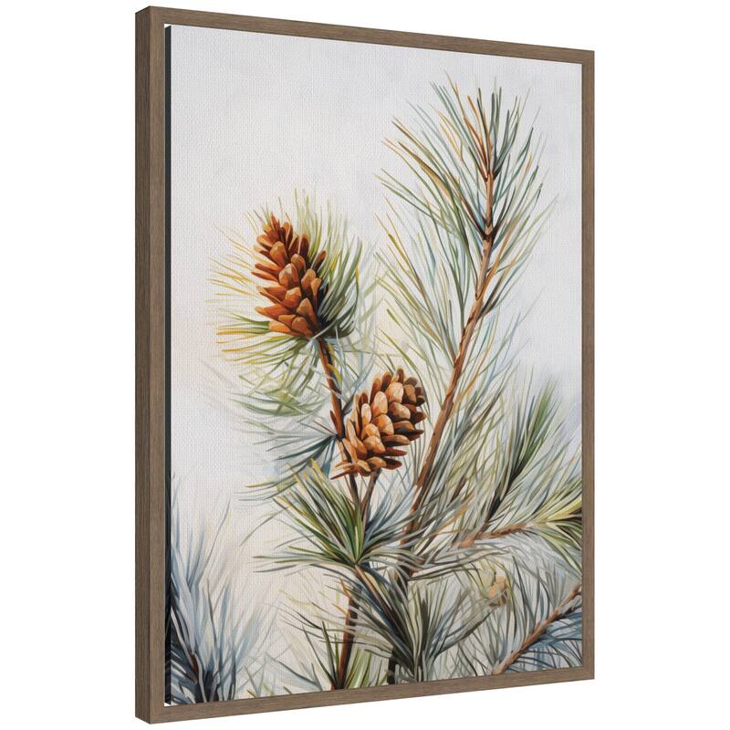 Kate and Laurel Framed Canvas The Quiet Pine Forest I by The Creative Bunch Studio - 18 x 24