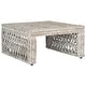 preview thumbnail 4 of 4, SAFAVIEH Shila White Washed Rattan Table - 31.5" x 31.5" x 17.6"