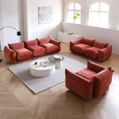 3 Pieces Living Room Furniture Sofa Sets
