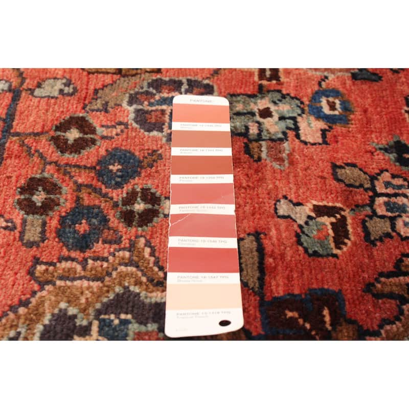 ECARPETGALLERY Hand-knotted Andelz Red Wool Rug - 3' 7" x 10' 4"