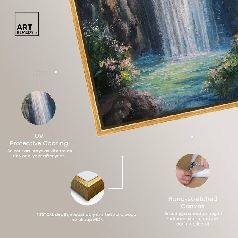 Hidden Falls I Canvas by Art Remedy