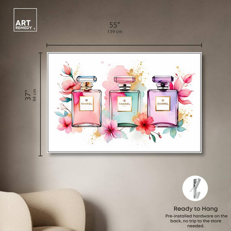 Trio of Fragrance Canvas by Art Remedy