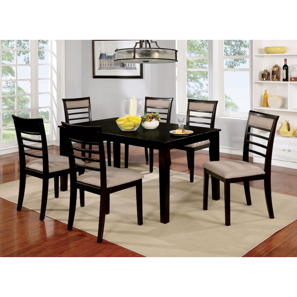 Keso Rustic Solid Wood 7-Piece Dining Table Set by Furniture of America