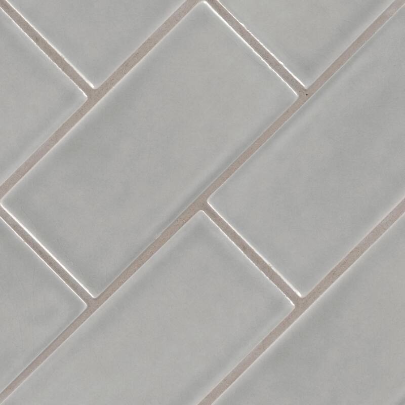 Ackland AKM-C-3X6TLG-CA 3" x 6" Ceramic and Porcelain Solid Wall Tile