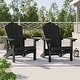 preview thumbnail 1 of 60, BONOSUKI Patio Adirondack Chairs Weather-resistant(Set of 2) Charcoal Black