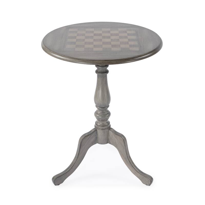 Colbert 22 in. W Round Wood Pedestal Game/Accent Table