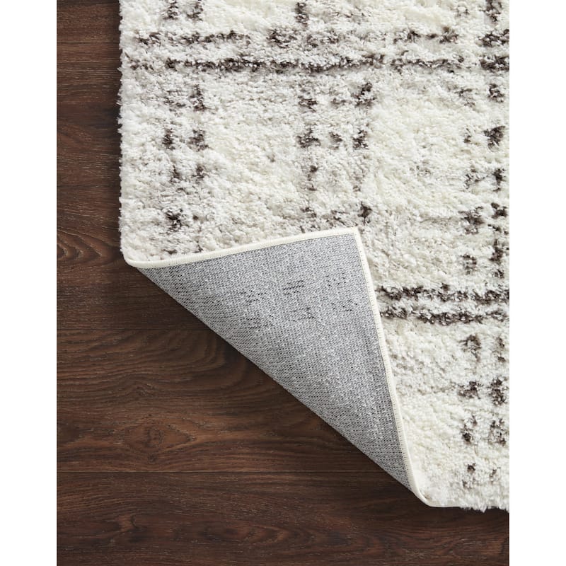 Alexander Home Kazi Modern Checkered Shag Area Rug