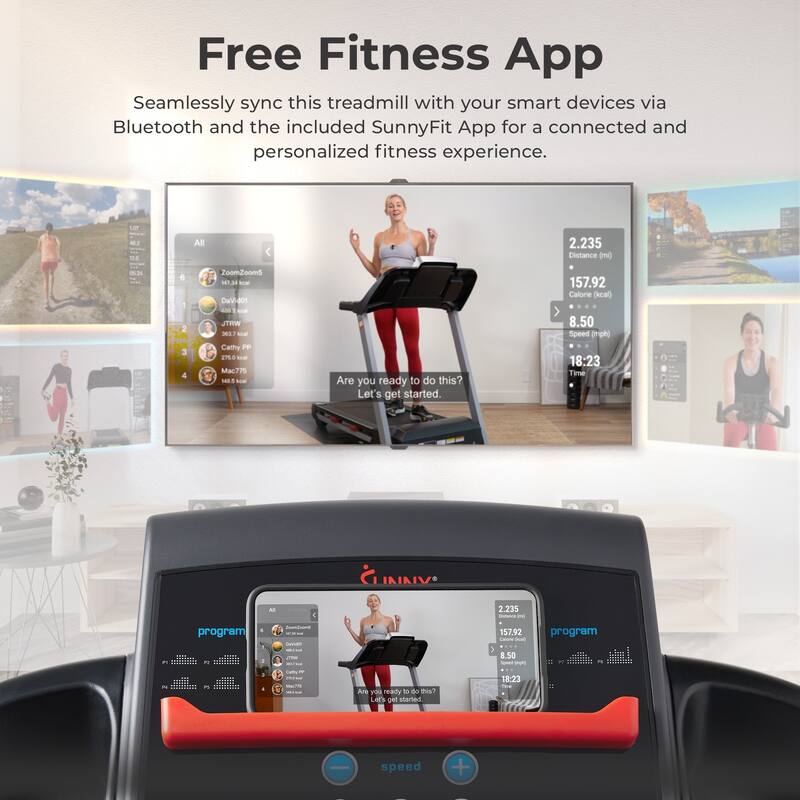 Sunny Manual Incline SMART Treadmill SF-T4400SMART
