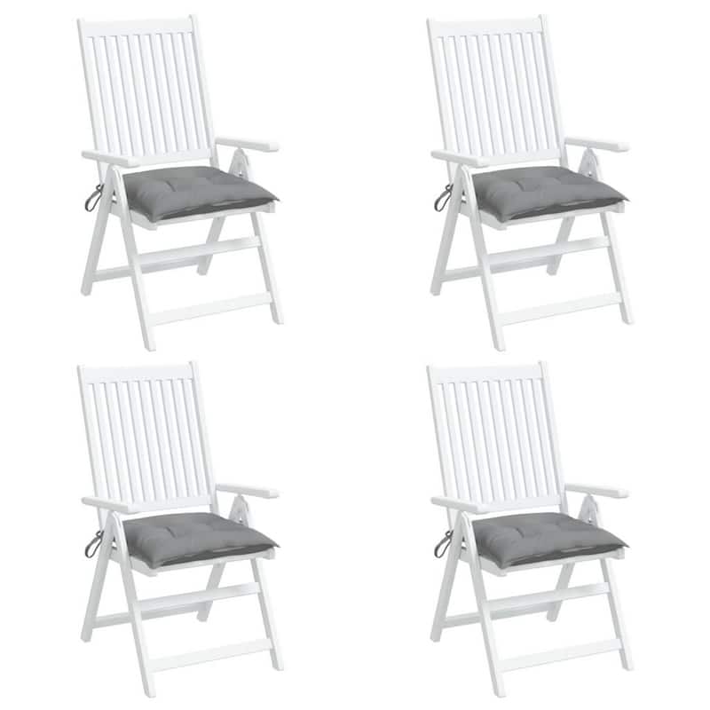 Kia Outdoor Cushion for Chair, Set of 4, 16x16 Square, Gray Fabric