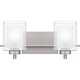 preview thumbnail 1 of 6, Kolt 2-Light Brushed Nickel Vanity Light