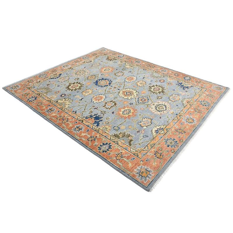 Overton Handmade Modern Contemporary Floral Area Rug