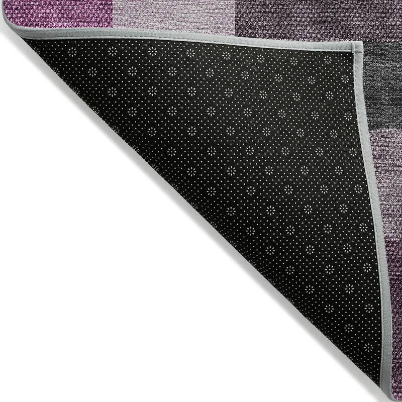 Machine Washable Indoor/ Outdoor Chantille Contemporary Blocks Rug