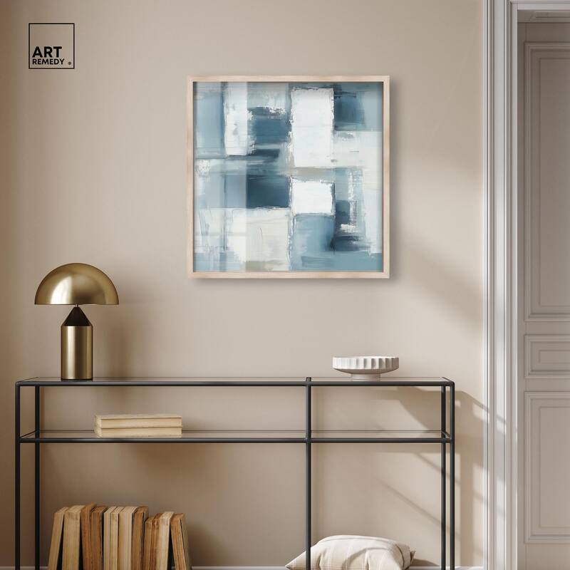 Deconstructed Blue I Shadowbox by Art Remedy