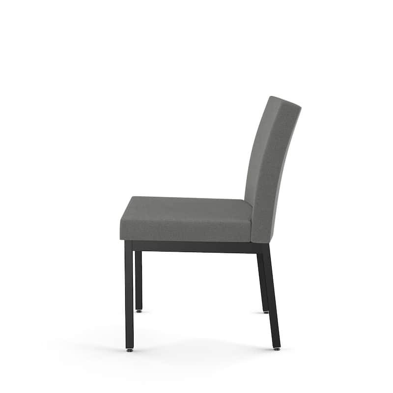 Amisco Perry Set of 2 Upholstered Dining Chairs with Metal Legs