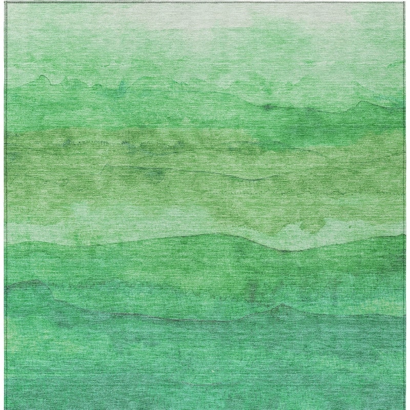 HomeRoots Abstract Modern Rectangle Outdoor Rug