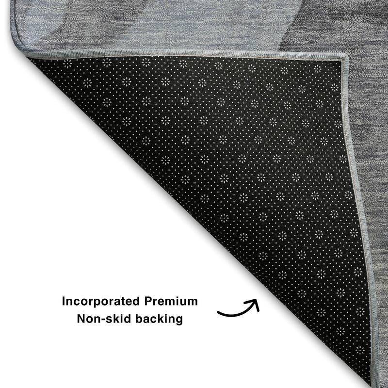 Premium Washable Super Soft Contemporary Fizal Mayfield Rug